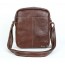 Distressed leather messenger bag men