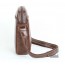 brown leather messenger bag