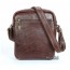 Distressed leather messenger bag
