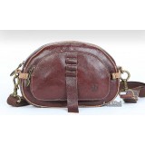 Leather messenger bags for girls, brown leather shoulder bag