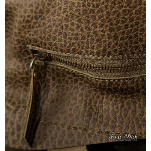 green Quality leather handbag