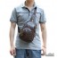 Cowhide side backpack