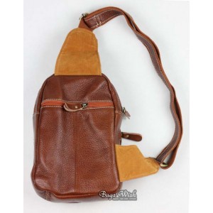 brown Single strap backpack