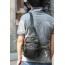 black one strap backpack for men