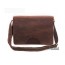 Leather brown messenger bag