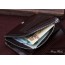 trifold leather wallet for men