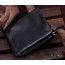 Leather wallet mens black