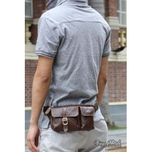 cowhide Single strap bag coffee