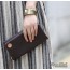 purple leather purse wallet