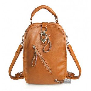 Western leather backpack, purse backpack leather