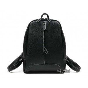 black Leather satchel for women