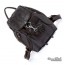 coffee leather back pack purse