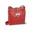 red Leather messenger bag