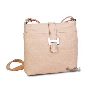pink Leather messenger bag women
