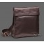 Leather shoulder bag mens coffee