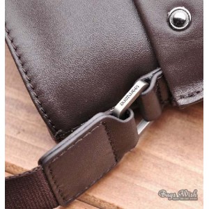 brown Leather shoulder bags men