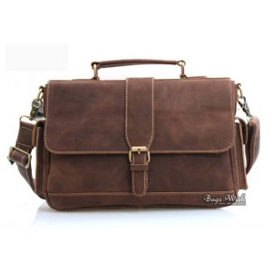 High quality leather briefcase, 13 laptop bag