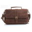 coffee High quality leather briefcase