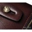 coffee Mens leather zip around wallet