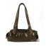 Soft leather handbag coffee