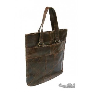 Soft leather satchel handbag, coffee tote bag leather