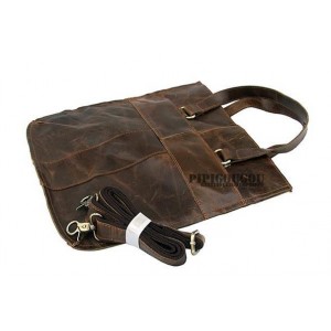mens coffee tote bag leather