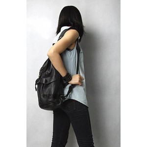 womens black school backpack