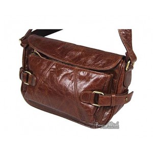 Leather womens messenger bag, brown leather travel bag