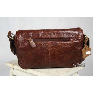 brown Leather womens messenger bag