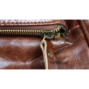 Leather messenger bag