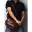 mens brown leather travel bag