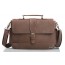 khaki High quality leather briefcase