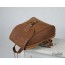 vintage brown leather backpack