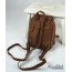 brown Small leather backpack