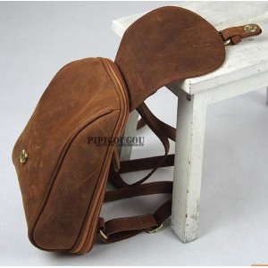 retro Small leather backpack