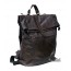 Vintage leather backpack for men brown