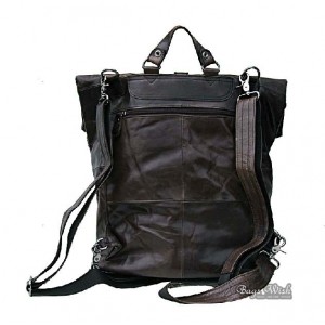 retro mens leather backpack