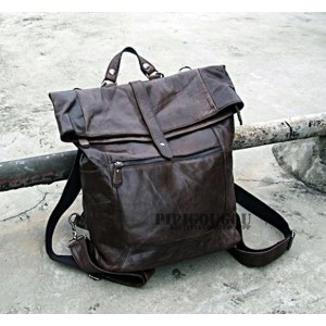 vintage mens leather backpack