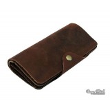 Mens leather wallet coffee, brown old leather wallet