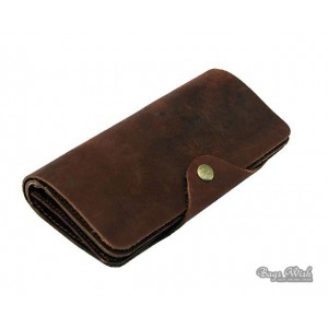 Mens leather wallet coffee, brown old leather wallet