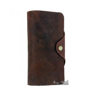 Mens leather wallet co, brown old leather wallet