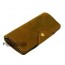 brown old leather wallet
