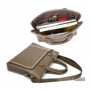 khaki mens 14 laptop briefcase