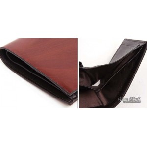 Slim leather wallet for men