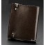 Small leather wallet for men coffee