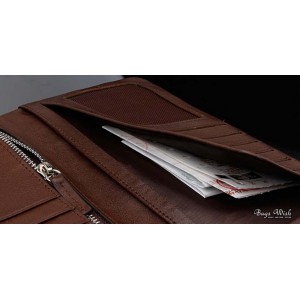 coffee Soft leather wallets for men