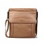 apricot  leather messenger bag for men