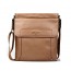 apricot  leather messenger bag for men
