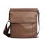 khaki leather messenger bag for men