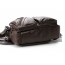 Mens leather fanny pack coffee